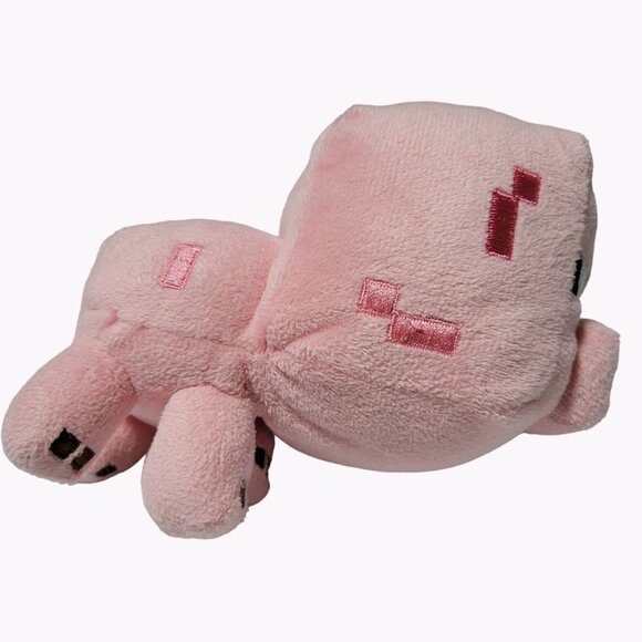Mojang Minecraft Pig 6 inch Plush Pink Video Game Stuffed Animal Toy 2014 - Picture 3 of 7